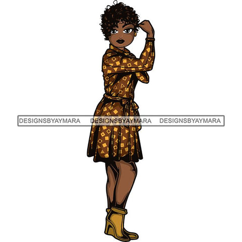 Afro Strong Classy Lola Flexing Believe in Yourself .SVG Cutting Files For Silhouette and Cricut and More!