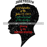 Juneteenth Emancipation Freedom June19 Holiday African American History  SVG PNG JPG Vector Cutting Files