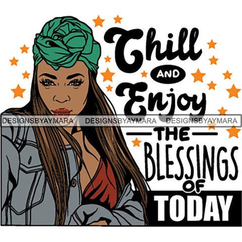 Black Proud Woman God Blessings Life Quotes SVG Files For Cutting and More