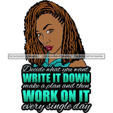 Afro Beautiful Classy Lady Educated Successful Woman Life Quotes SVG Files For Cutting and More!