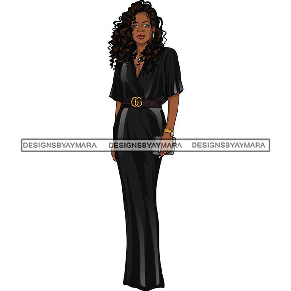 Bundle 6 Classy Afro Woman African American Goddess SVG PNG JPG Cutting Files