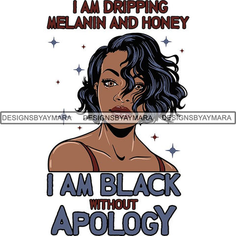 Afro Independent Successful Woman SVG Cutting Files For Silhouette Cricut and More