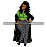 Afro African Lady Pretty Face Goddess Glamour Fashion Vector SVG Cutting Files