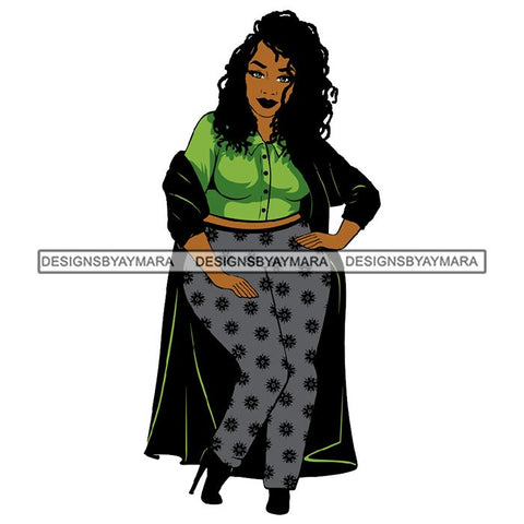 Afro African Lady Pretty Face Goddess Glamour Fashion Vector SVG Cutting Files