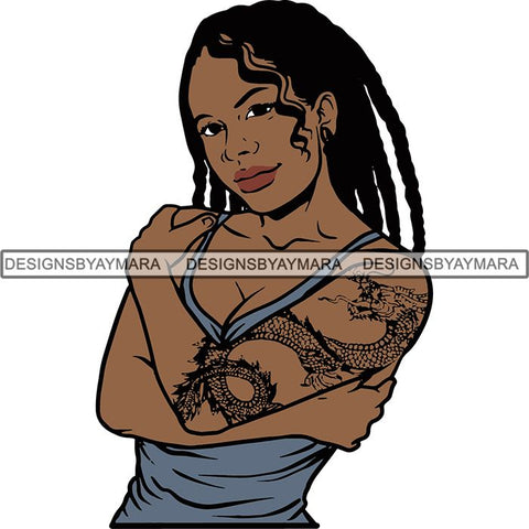 Afro Woman Goddess Diva Melanin Love Sensual .SVG Cut Files For Silhouette and Cricut and More!