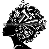 Afro Woman Goddess Hot Seller Design SVG Cutting Files
