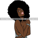 Afro Latina Woman SVG Cutting Files For Silhouette Cricut and More