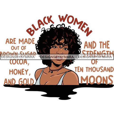 Afro Independent Successful Woman SVG Cutting Files For Silhouette Cricut and More