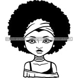 Afro African American Lady Woman Classy Nubian SVG Cutting Files
