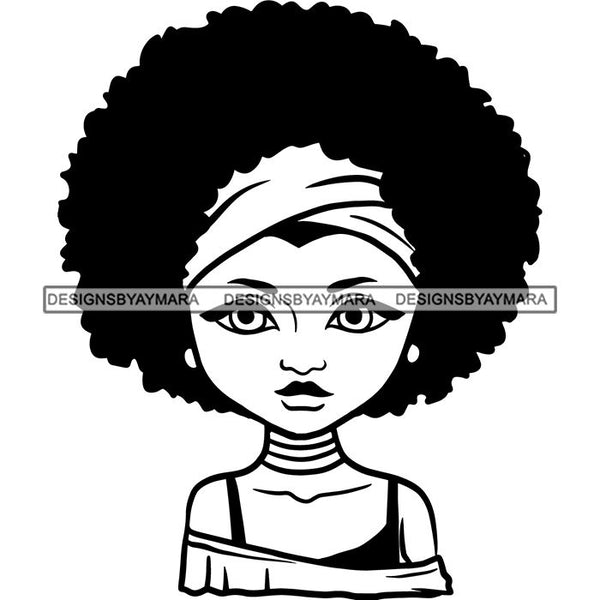 Afro African American Lady Woman Classy Nubian SVG Cutting Files