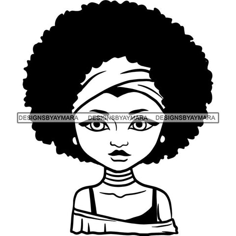 Afro African American Lady Woman Classy Nubian SVG Cutting Files
