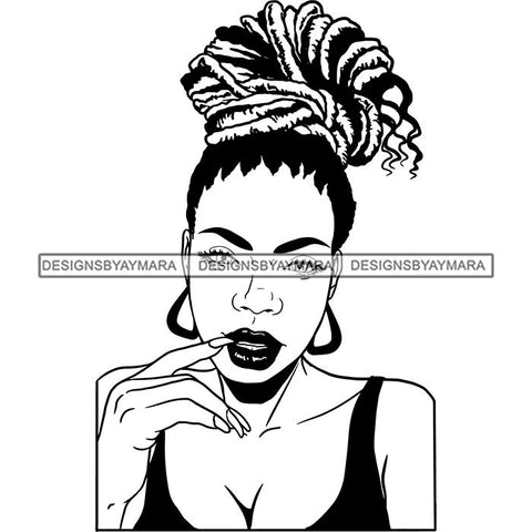 Afro Lady Black Goddess Melanin Dark Latina Morena SVG Files For Cutting and More!