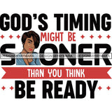 Afro Woman God Lord Life Quotes SVG Cutting Files For Silhouette and Cricut and More!
