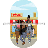 Friends Hanging Out Together Shopping Traveling Vacation Fun Buddy Sisters Girlfriends Women SVG Cutting Files