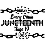 Juneteenth Emancipation Freedom June 19 Holiday African American History  SVG PNG JPG Vector Cutting Files