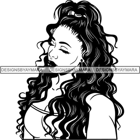 Afro Lady Black Goddess Melanin Dark Latina Morena SVG Files For Cutting and More!