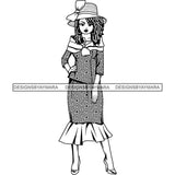 Afro Classy Lola Church Lady Glamour .SVG Clipart Vector Cutting Files For Circuit Silhouette Cricut and More!