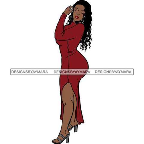 BBW Thick Thigh Woman Sassy Exotic Curvy Big Bone Goddess .SVG Cutting Files For Silhouette and Cricut and More!