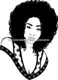 Afro Queen Goddess Melanin Nubian Glamour .SVG Cutting Files For Silhouette and Cricut