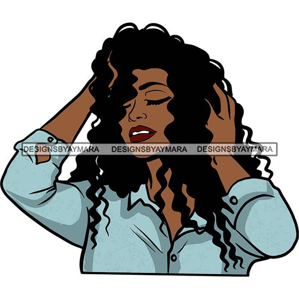 Afro African American Lady Woman Classy Nubian SVG Cutting Files
