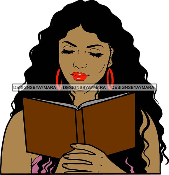 Woman Reading A Book Education Smart Classy Lady Drinking Coffee Wine .SVG Cutting Files For Silhouette Cricut and More!