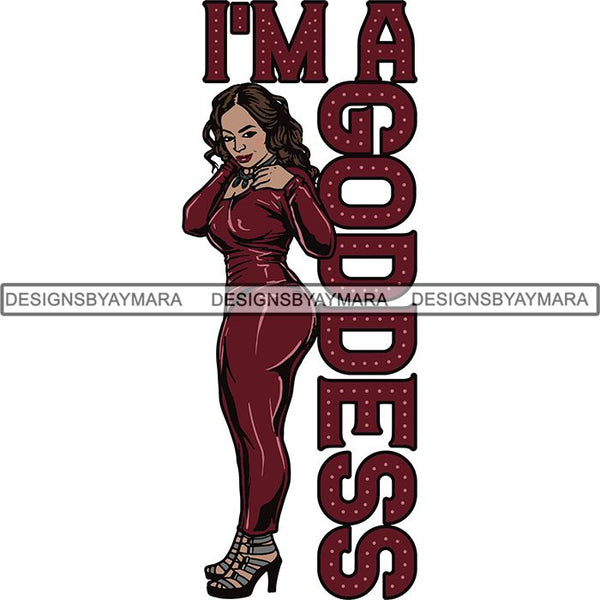 BBW  Woman Thicker Than Snicker I'm a Goddess Quotes .SVG Cut Files For Silhouette Cricut and More