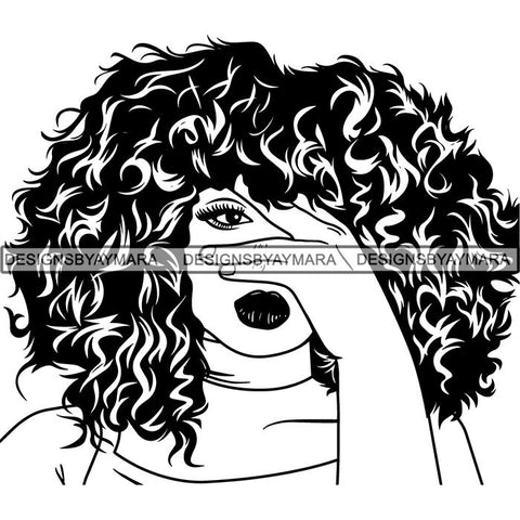 Afro Lady Black Goddess Melanin Dark Latina Morena SVG Files For Cutting and More!