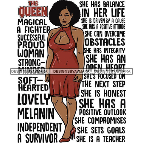 Afro Woman This Queen Quotes SVG Files For Cutting and More!