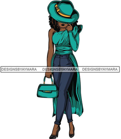 Afro Lola Flow Too Strong Elegance Elegant Woman Glamour Sexy Confident Lady .SVG Clipart Vector Cutting Files