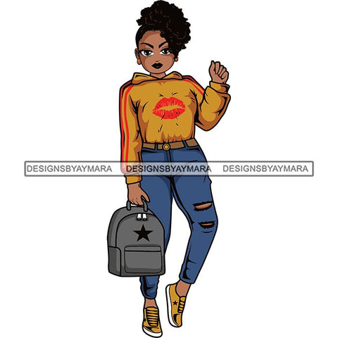 Lola Afro Beautiful Black Proud Woman .SVG Cutting Files For Silhouette and Cricut and More!