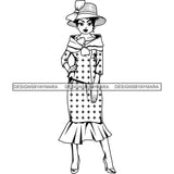 Afro Classy Lola Church Lady Glamour .SVG Clipart Vector Cutting Files For Circuit Silhouette Cricut and More!