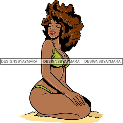 Afro Melanin Popping Nubian Queen SVG Cutting Files For Silhouette Cricut and More