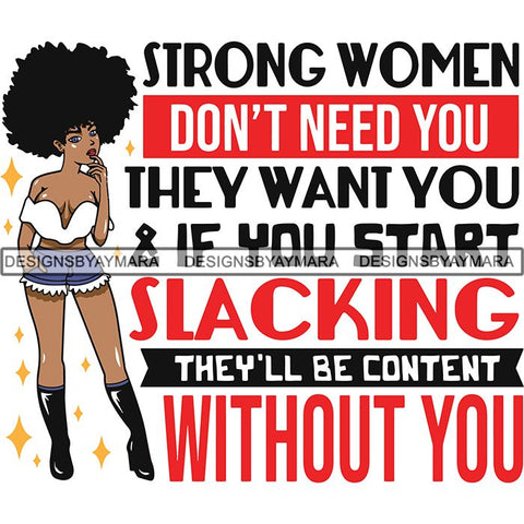 Afro Lola Boss Lady Quotes SVG Cutting Files For Silhouette Cricut and More