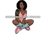Tattoo Nubian Goddess PNG Files For Print Not For Cutting
