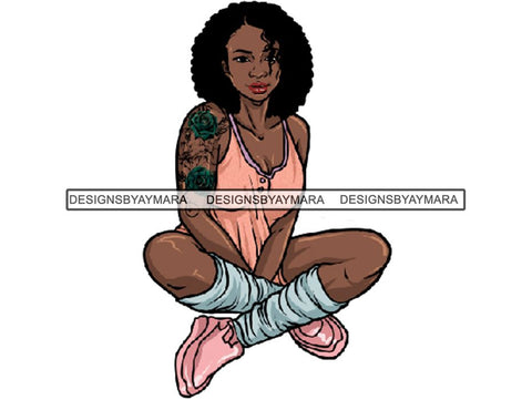 Tattoo Nubian Goddess PNG Files For Print Not For Cutting