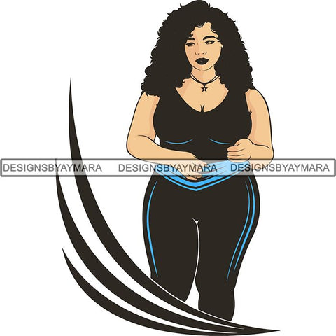 Afro Melanin Popping Dark Latina SVG Cutting Files For Silhouette Cricut and More