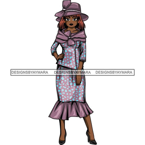 Afro Classy Lola Church Lady Glamour .SVG Clipart Vector Cutting Files For Circuit Silhouette Cricut and More!