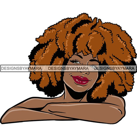 Afro Melanin Popping Nubian Queen SVG Cutting Files For Silhouette Cricut and More
