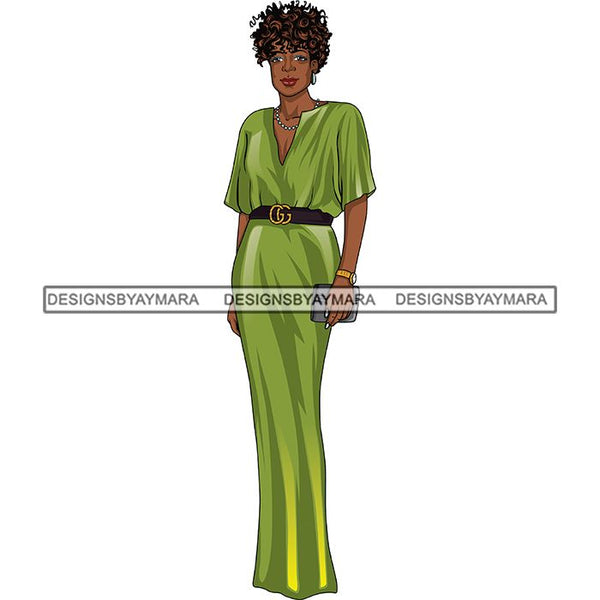 Bundle 6 Classy Afro Woman African American Goddess SVG PNG JPG Cutting Files