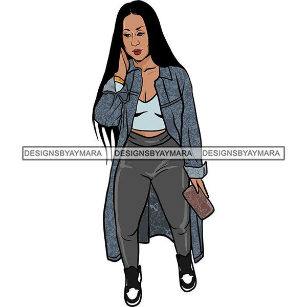 Pretty Woman Summer Fashion Dope Outfits Boss Lady Glamour New Trending .SVG Cut Files