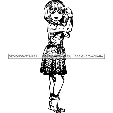 Afro Strong Classy Lola Flexing Believe in Yourself .SVG Cutting Files For Silhouette and Cricut and More!