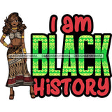 Afro Lola Black History Month Quotes .SVG Clipart Vector Cutting Files For Circuit Silhouette Cricut and More!