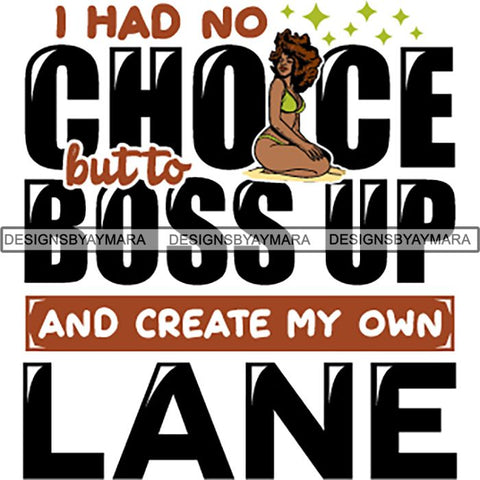 Afro Boss Lady Lord Life Quotes SVG Files For Cutting and More