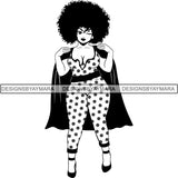 Afro Lola Boss Lady Quotes SVG Cutting Files For Silhouette Cricut and More