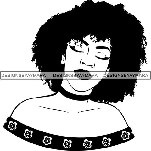 Afro Lady Black Goddess Melanin Dark Latina Morena SVG Files For Cutting and More!