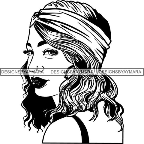 Afro Independent Successful Woman SVG Cutting Files For Silhouette Cricut and More