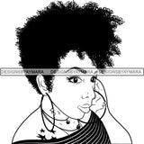 Afro Latina Woman SVG Cutting Files For Silhouette Cricut and More