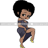 Afro Sexy Queen Betty SVG Cutting Files For Cricut and Silhouette
