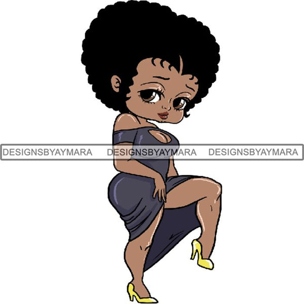 Afro Sexy Queen Betty SVG Cutting Files For Cricut and Silhouette