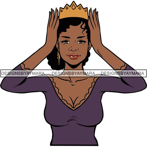 I'm The Queen Afro Goddess SVG Files For Cutting and More